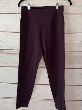 Women’s High-Waist Leggings in Deep PlumSize Large Gym Walking Rinning